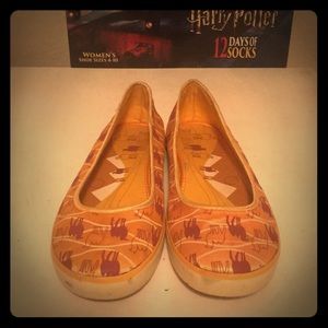 Keds slip ons in camel print